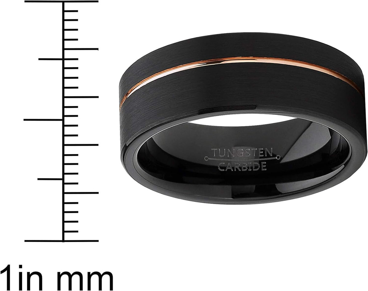 Grant - 8mm Tungsten Carbide Ring
