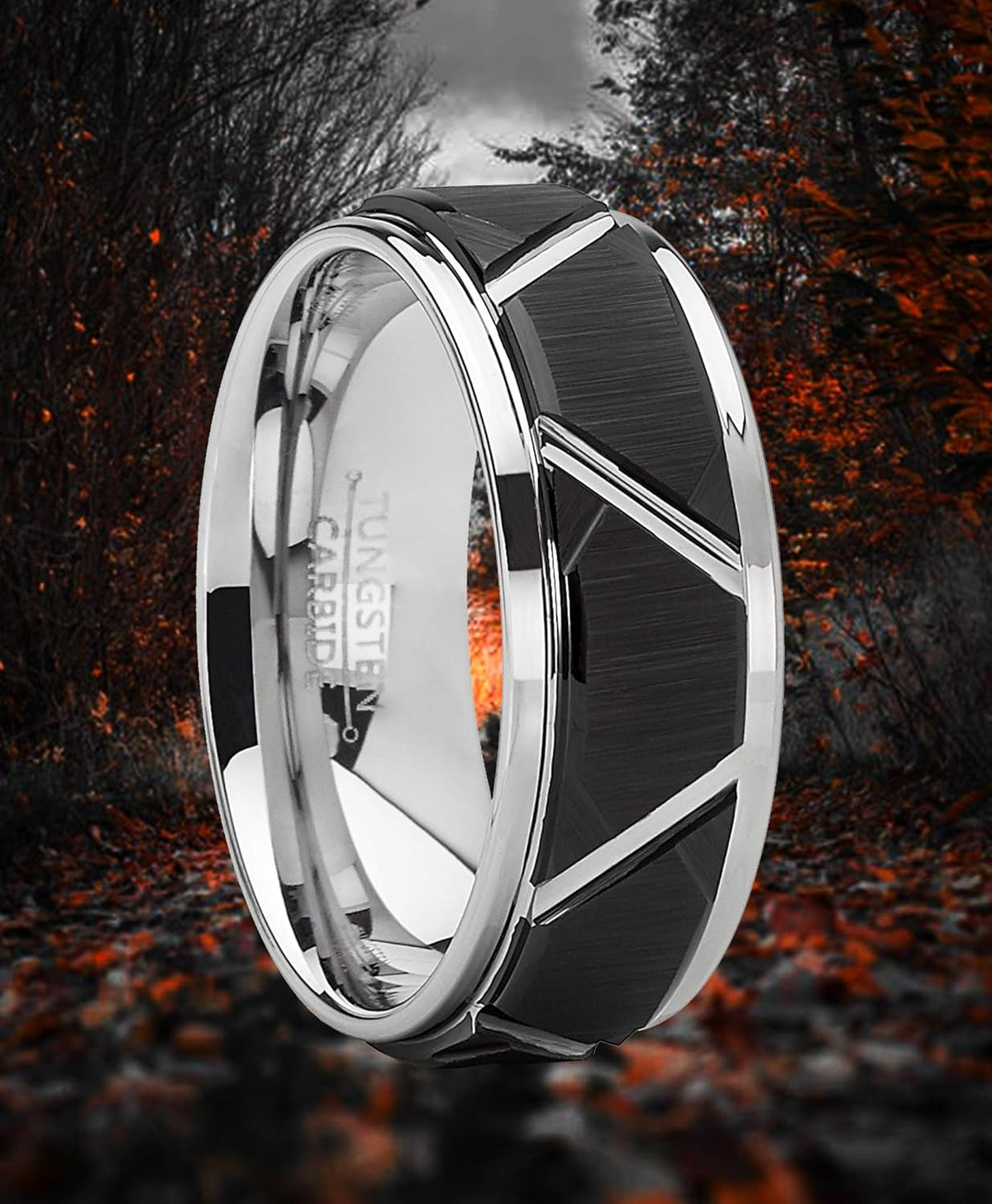 Chad - 8mm Tungsten Carbide Ring