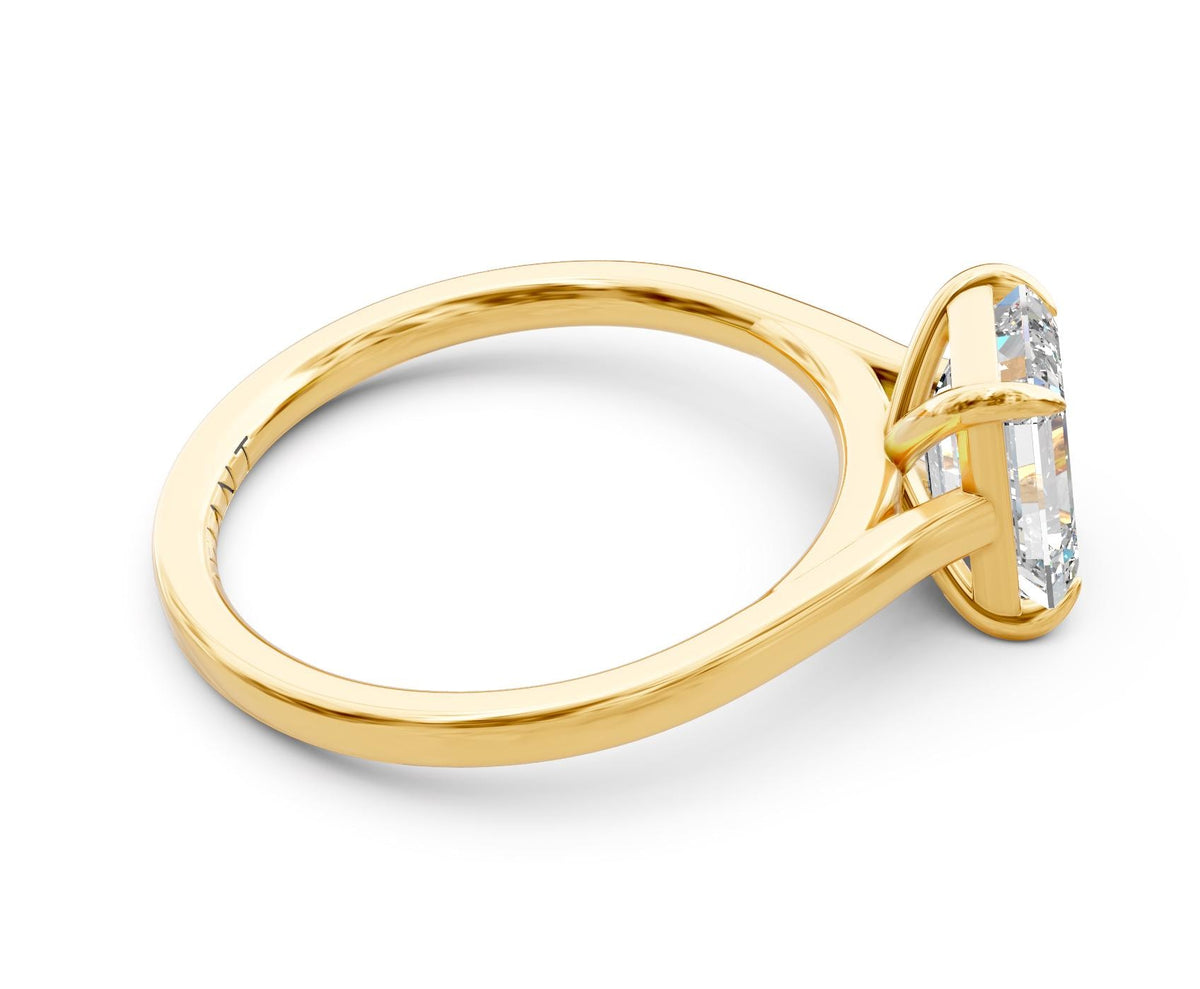 Juliet Solitaire engagement ring in 14k yellow gold