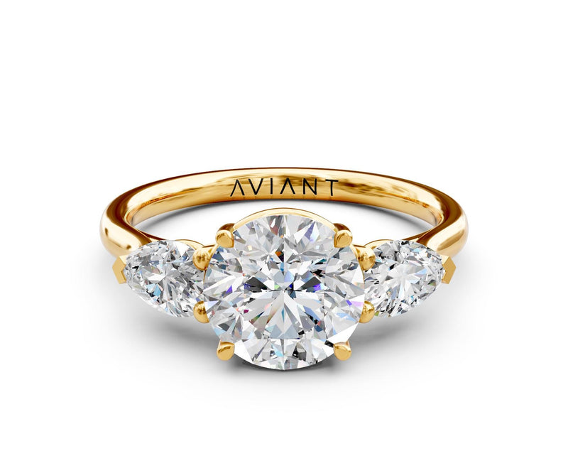 Tabitha Three-Stone with 1ct Round Lab Diamond
