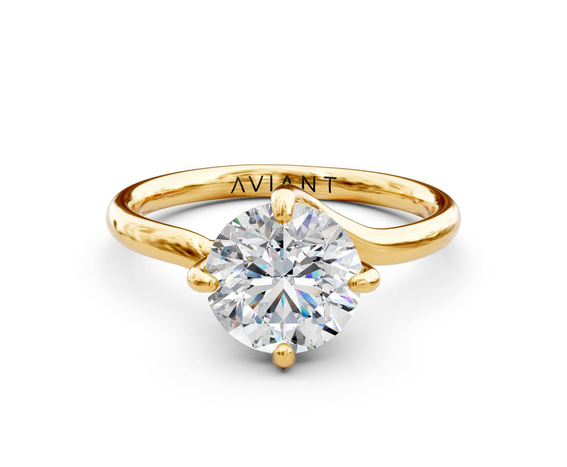 Florence Solitaire with 3ct Round Lab Diamond