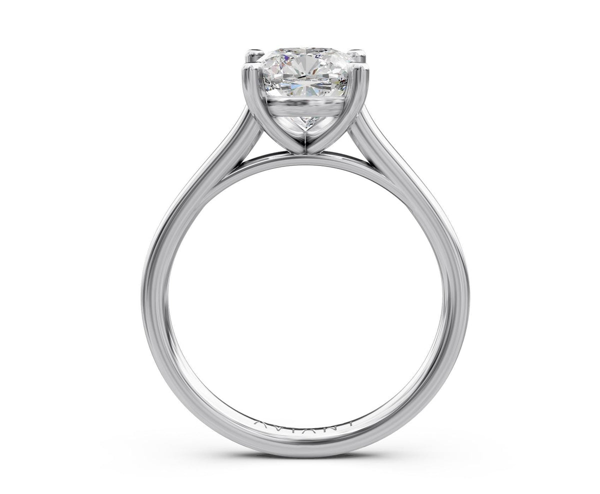 Yvette Solitaire engagement ring in 14k white gold