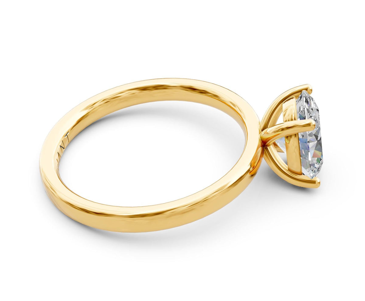 Scarlett Solitaire engagement ring in 14k yellow gold