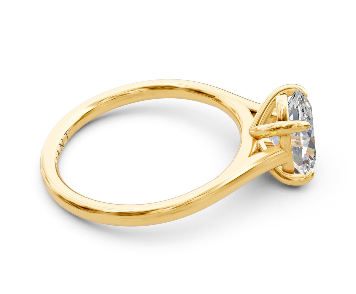Imogen Solitaire engagement ring in 14k yellow gold