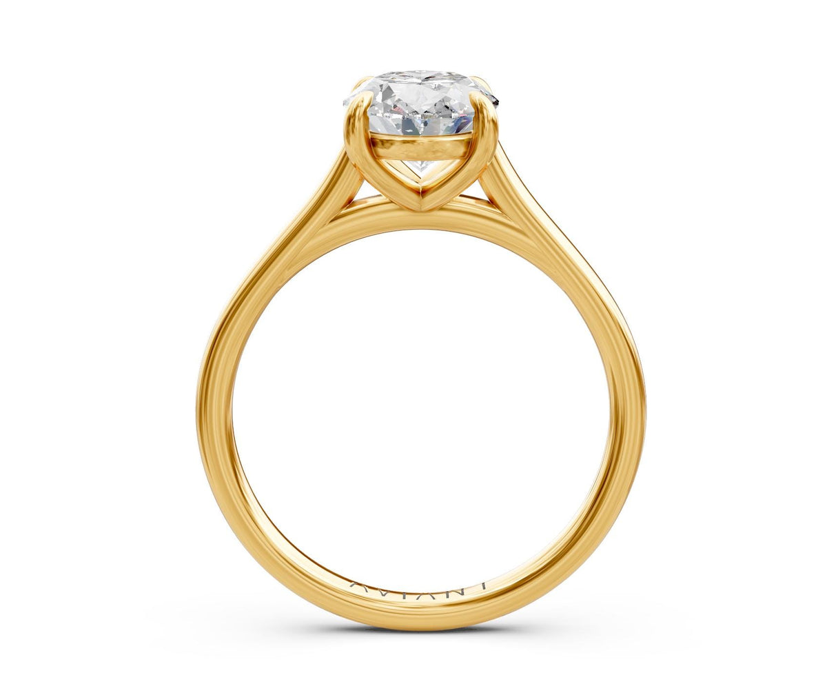 Imogen Solitaire engagement ring in 14k yellow gold