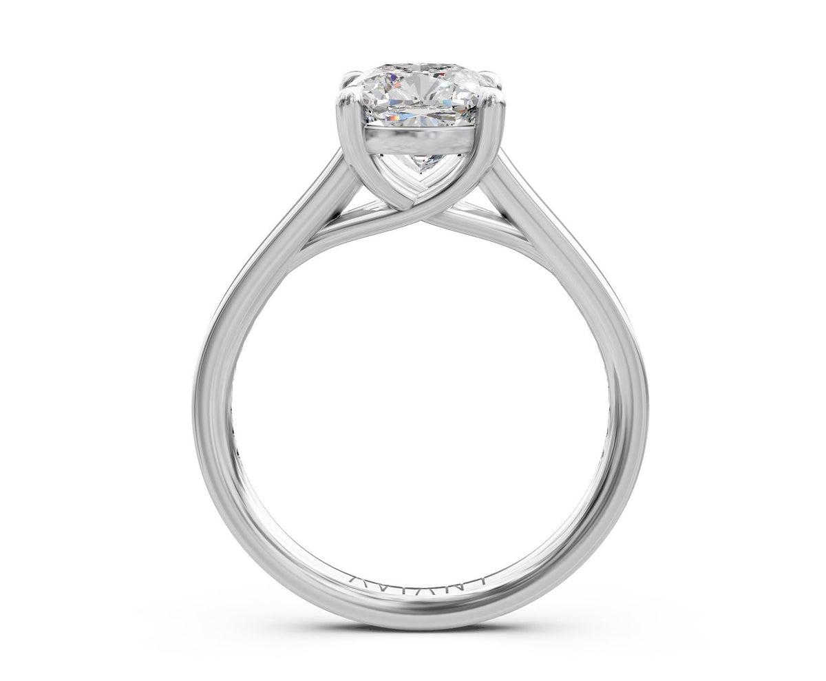 Olivia French Pavé engagement ring in 14k white gold