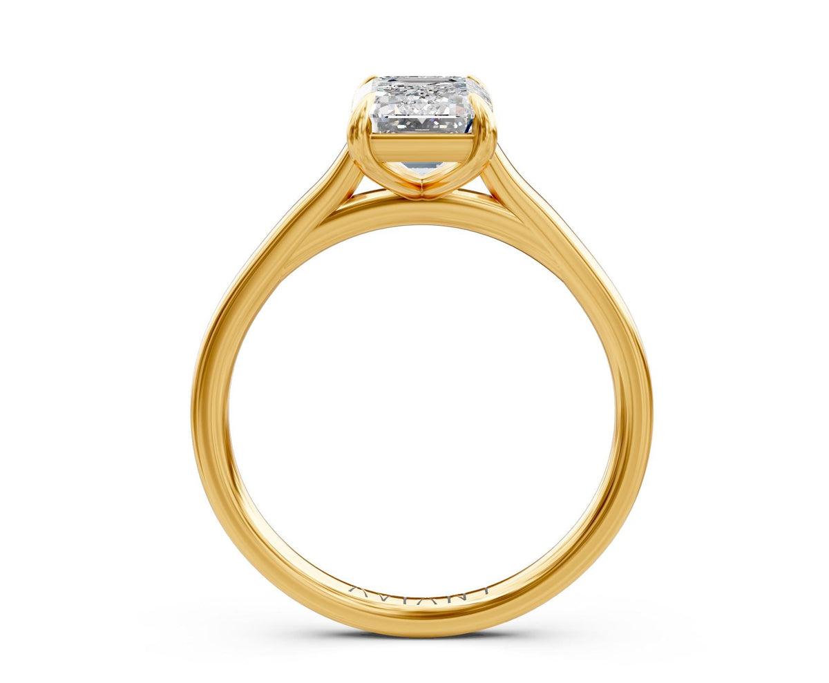 Juliet Solitaire engagement ring in 14k yellow gold