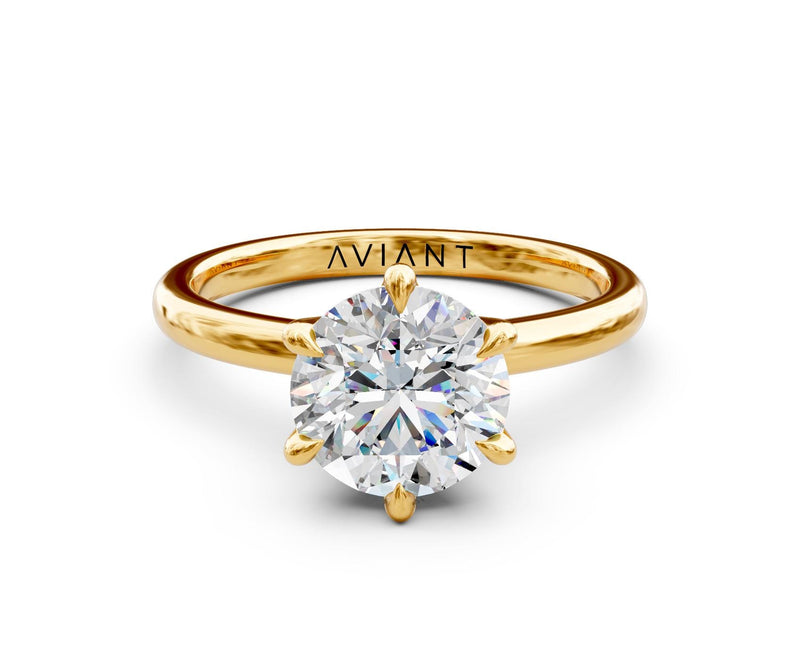 Esther Solitaire with 1ct Round Lab Diamond