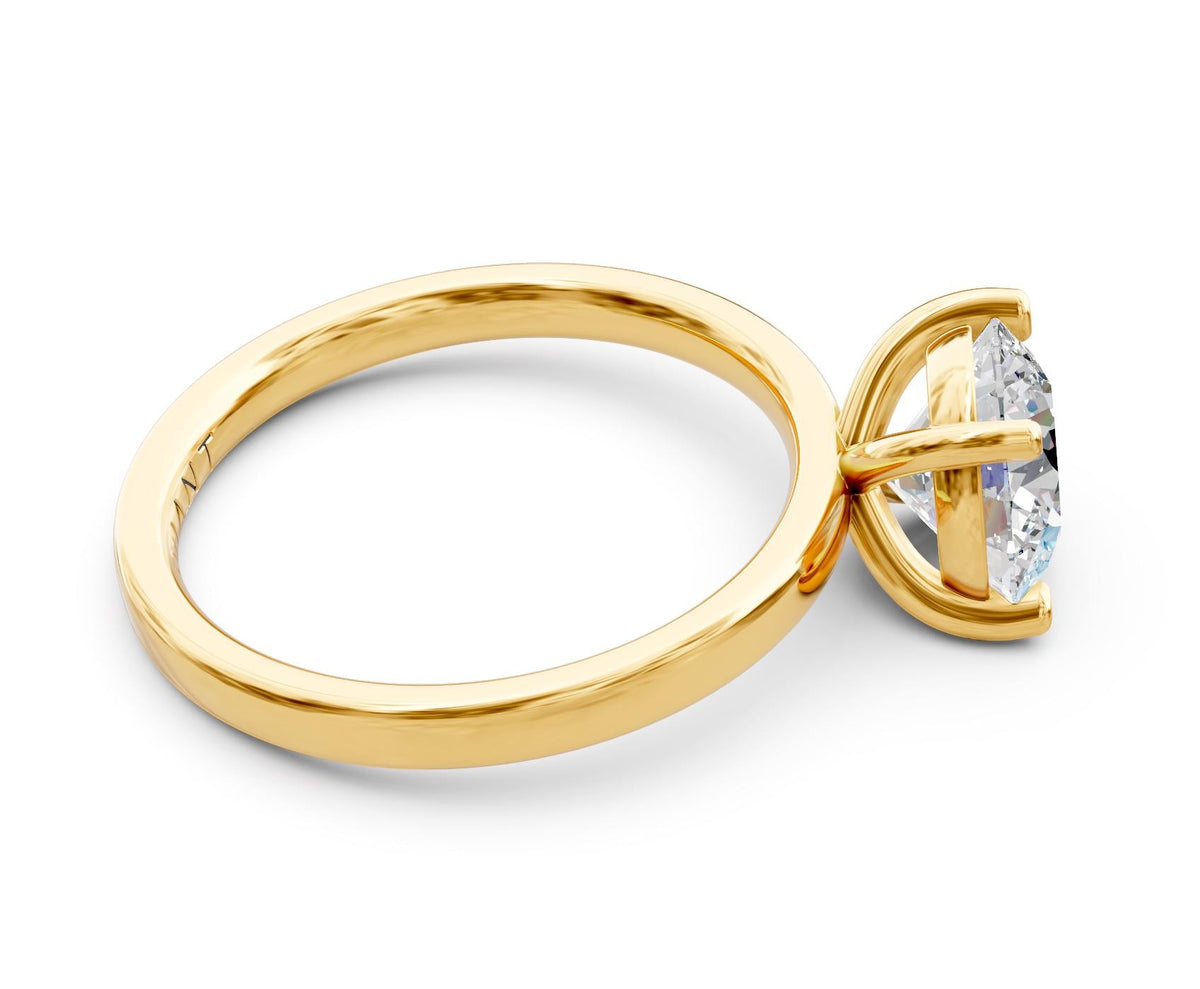 Celeste Solitaire engagement ring in 14k yellow gold