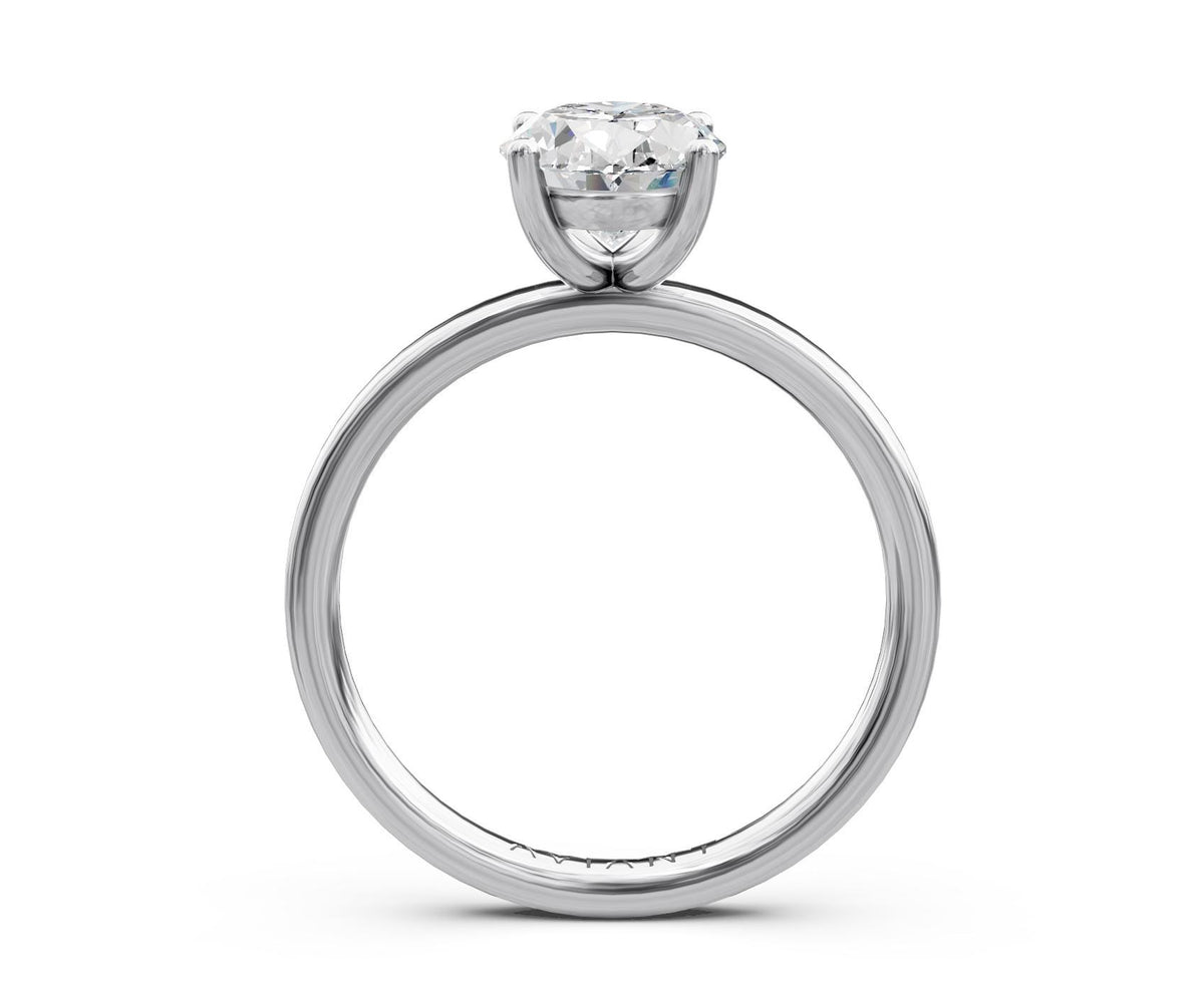 Scarlett Solitaire engagement ring in 14k white gold