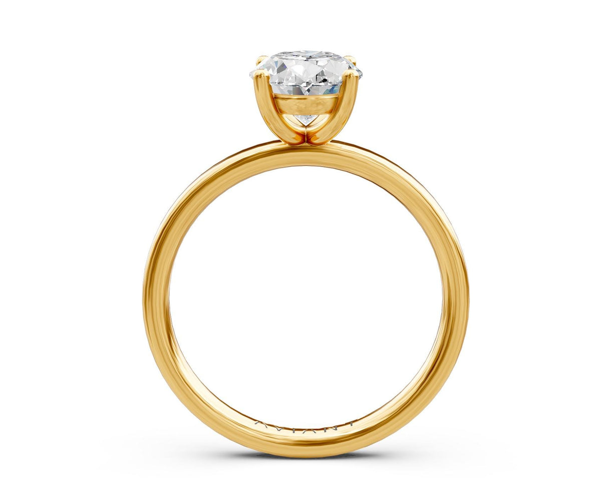 Scarlett Solitaire engagement ring in 14k yellow gold